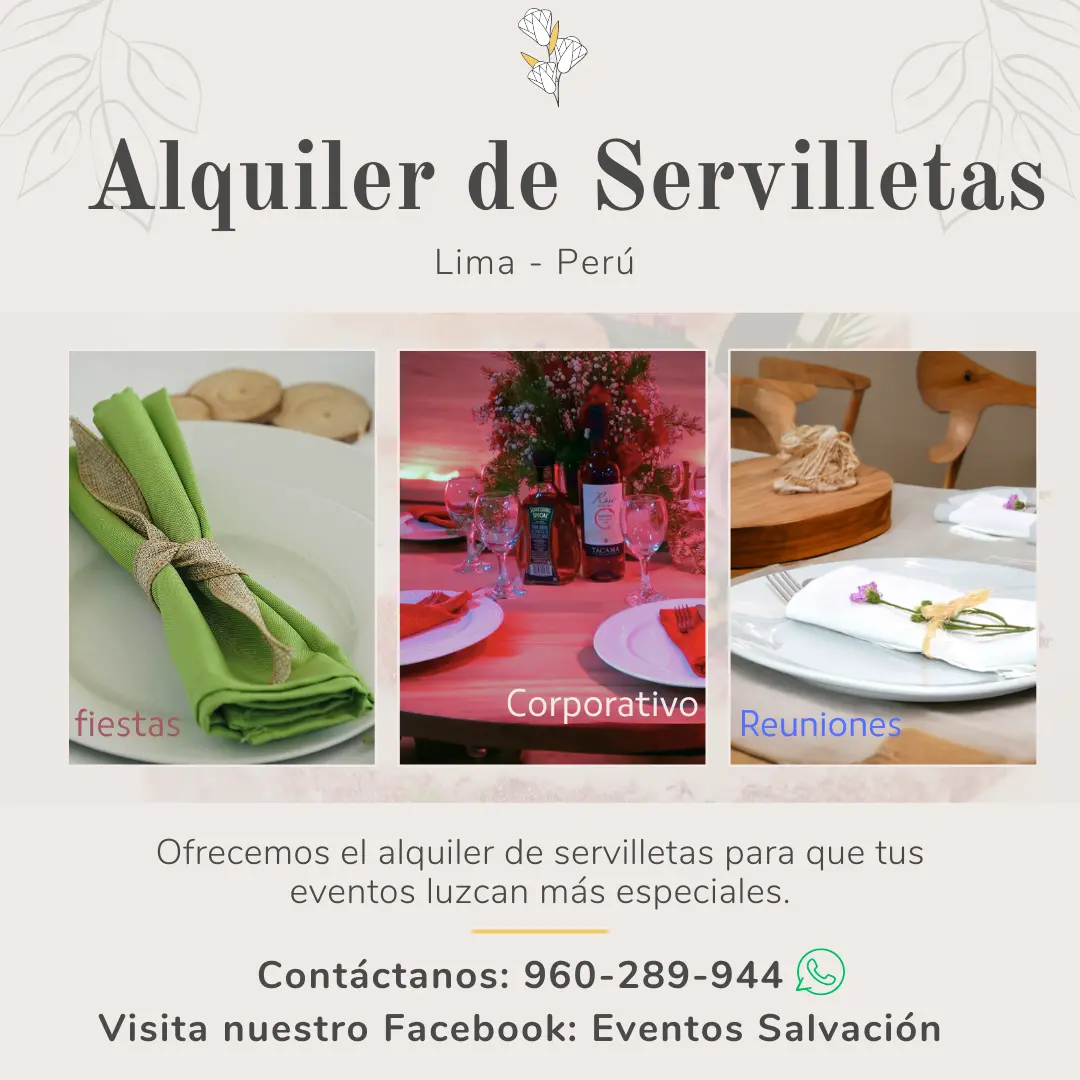 Servilletas de Tela para Cualquier Ocasión