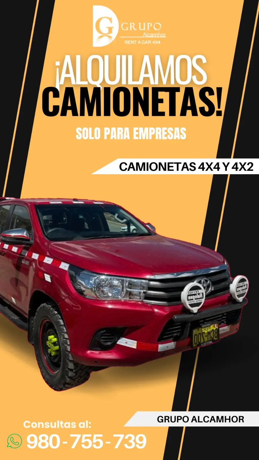 Tu Flota Empresarial a un Clic Alquiler de Camionetas 4x4 y 4x2 