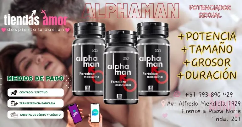 potenciador y energizante masculino ALPHAMAN