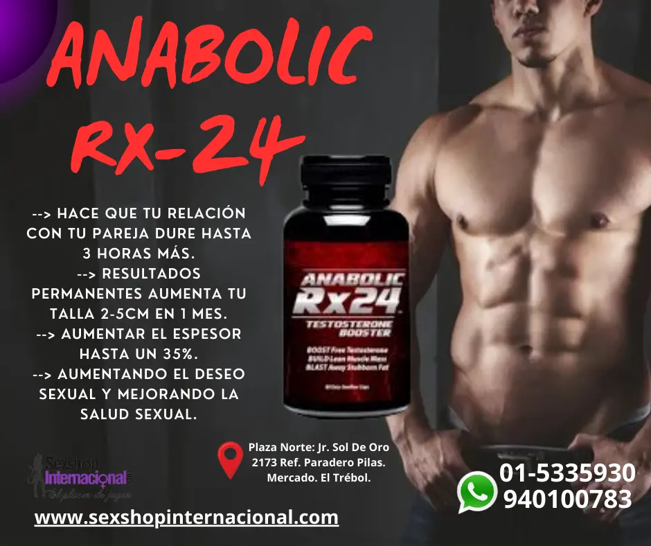 Anabolic RX 24 potenciador de hormonas masculinas