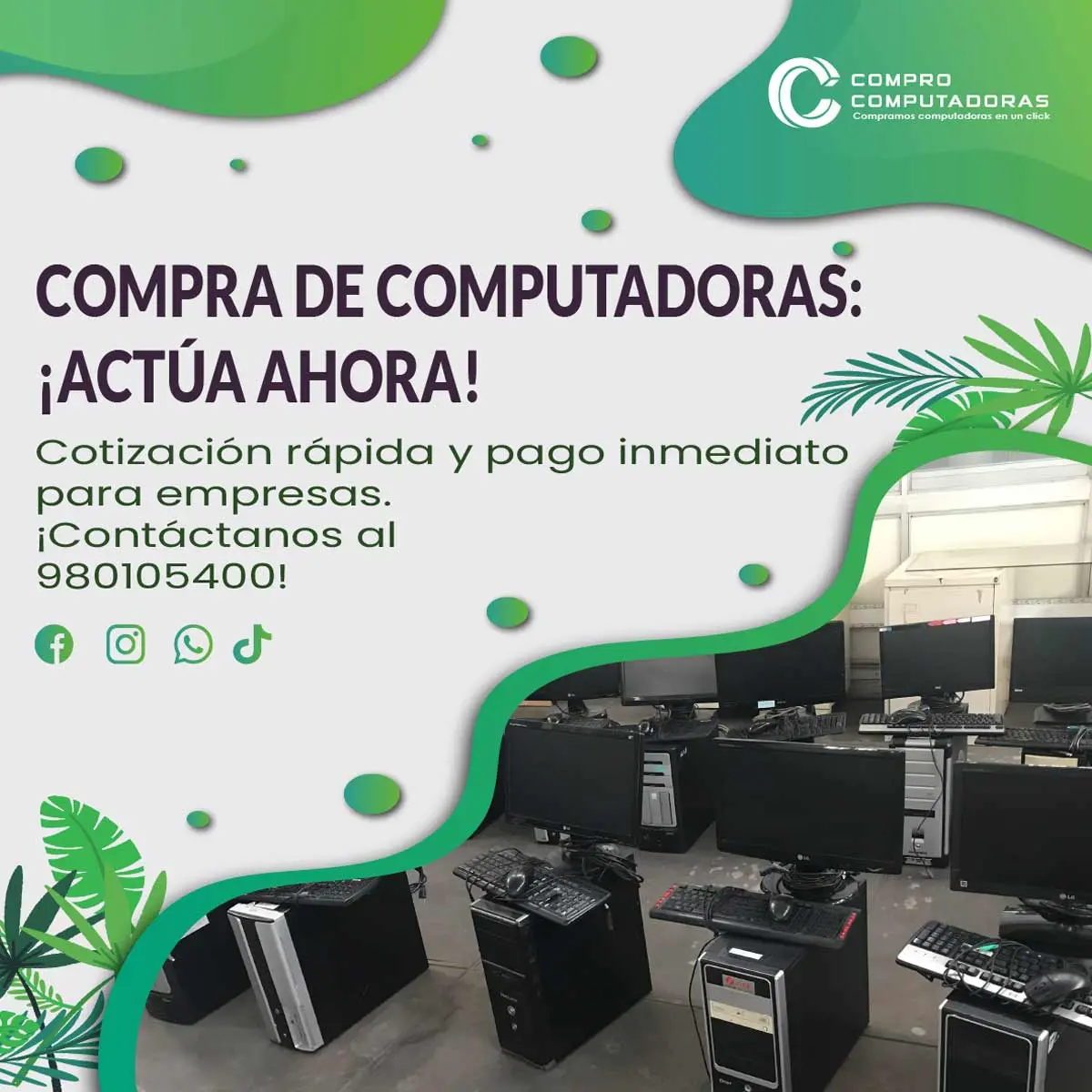 COMPRA INMEDIATA DE COMPUTADORAS