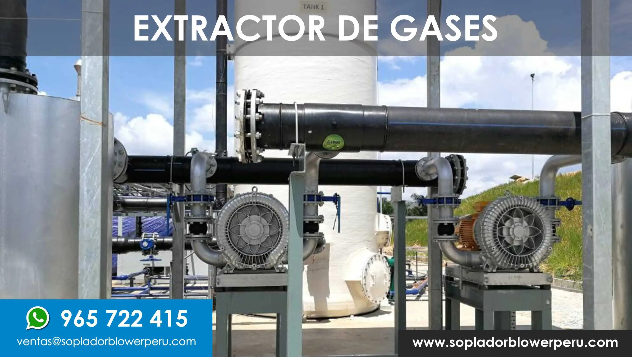 SOPLADOR EXTRACTOR PARA GASES ANTIEXPLOSIVO INDUSTRIALES