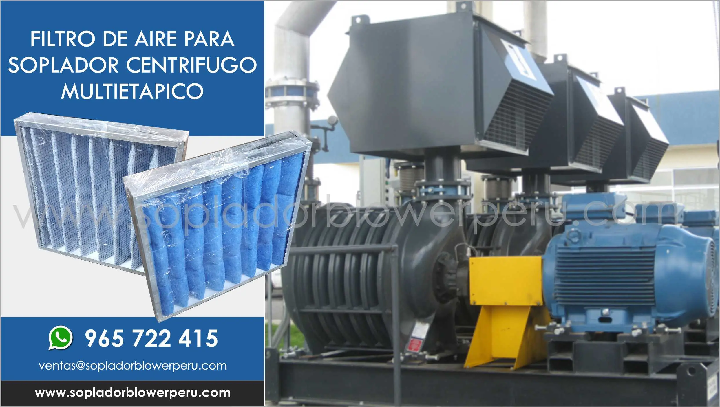 FILTROS DE AIRE PARA SOPLADORES CENTRIFUGOS