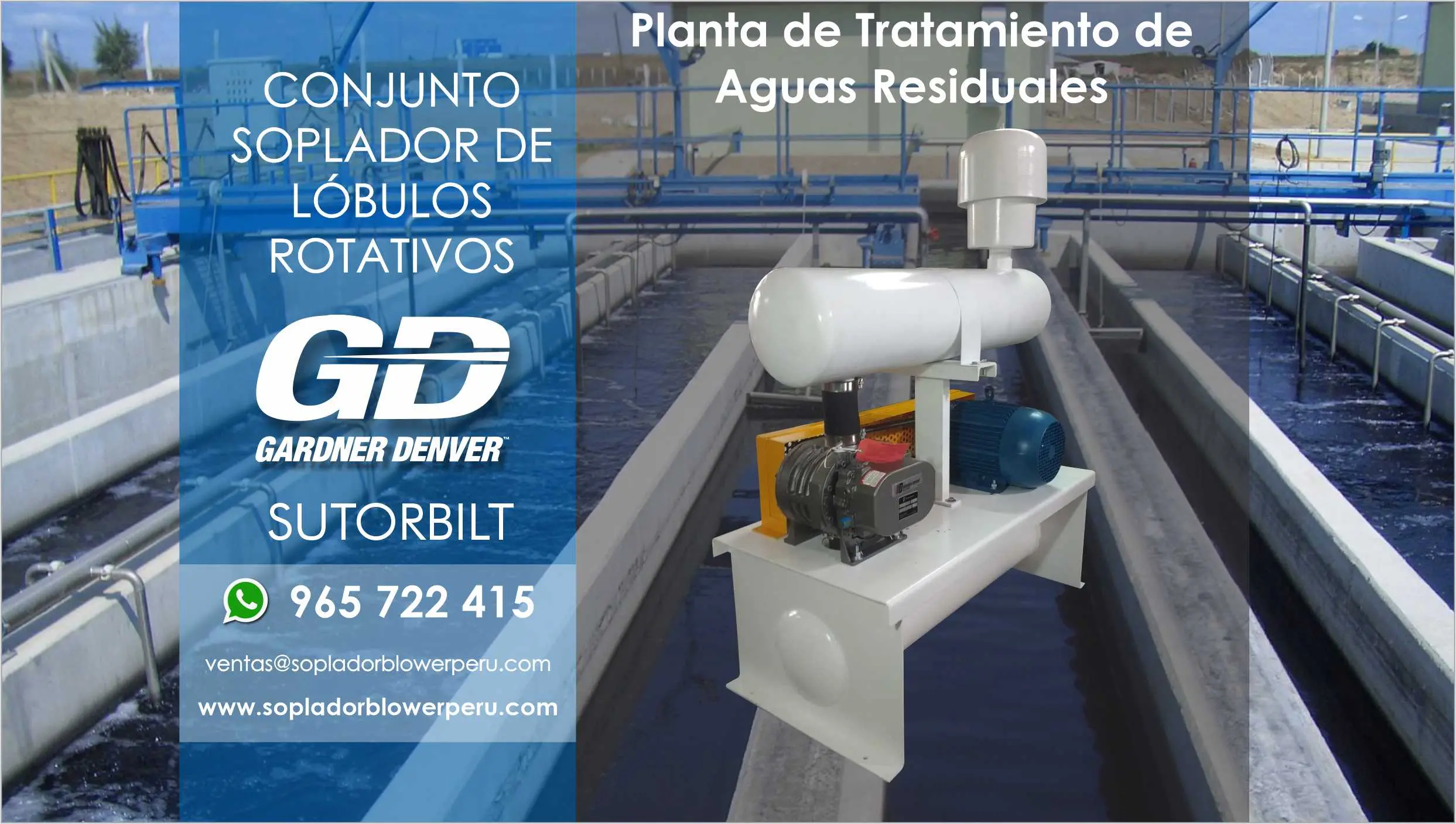 SOPLADOR PARA TRATAMIENTO DE AGUAS RESIDUALES