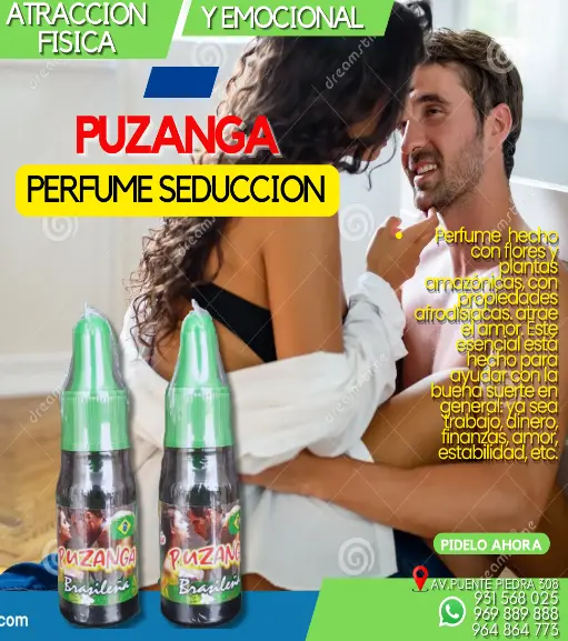 PUZANGA PERFUME AFRODISÍACO SEDUCTOR SEXSHOP TODO PERU 931568025