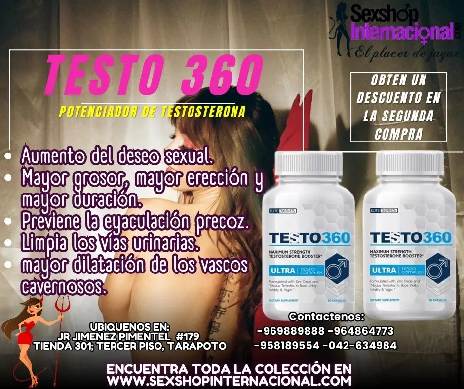 TESTO 360 MAYOR DESEO SEXUAL Y DURACION