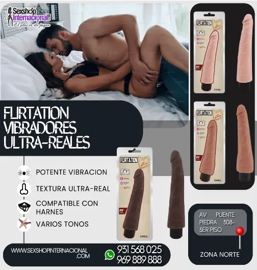 FLIRTATION-VIBRADORES ULTR-REALISTA-3 TONOS-SEXSHOP-931568025