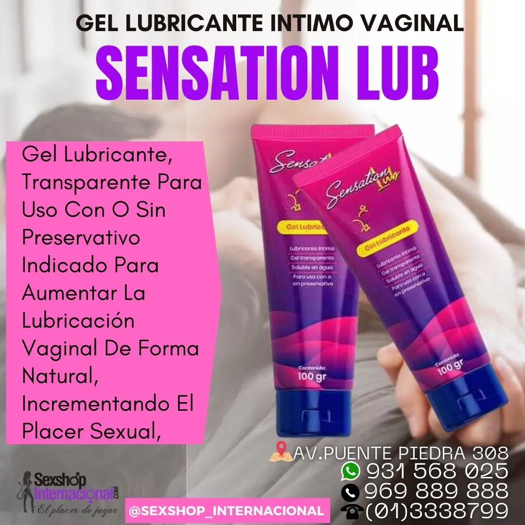 SENSATION LUB GEL LUBRICANTE SEXSHOP PTE PIEDRA 931568025