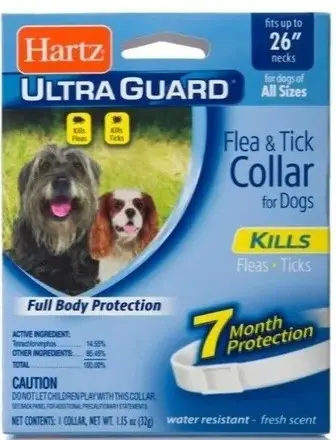 Collar Hartz Antipulgas Para Perros. Importado. Dura 7 Meses