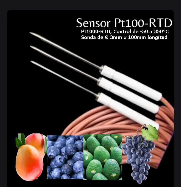 Sensores de temperatura Pt100-RTD de uso Industrial