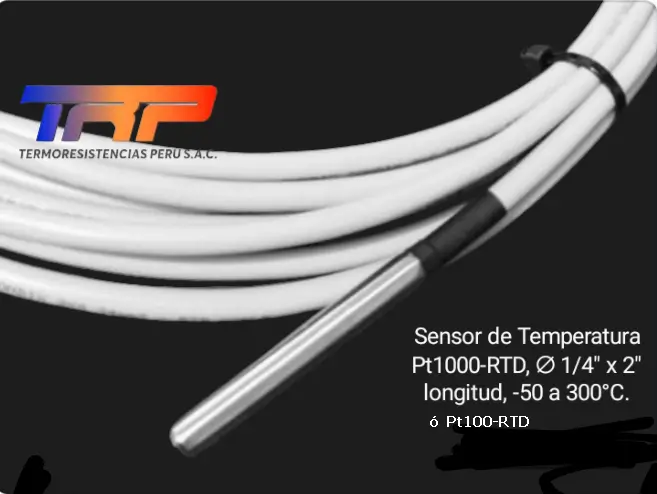 Sensores de temperatura Pt100-RTD de uso Industrial