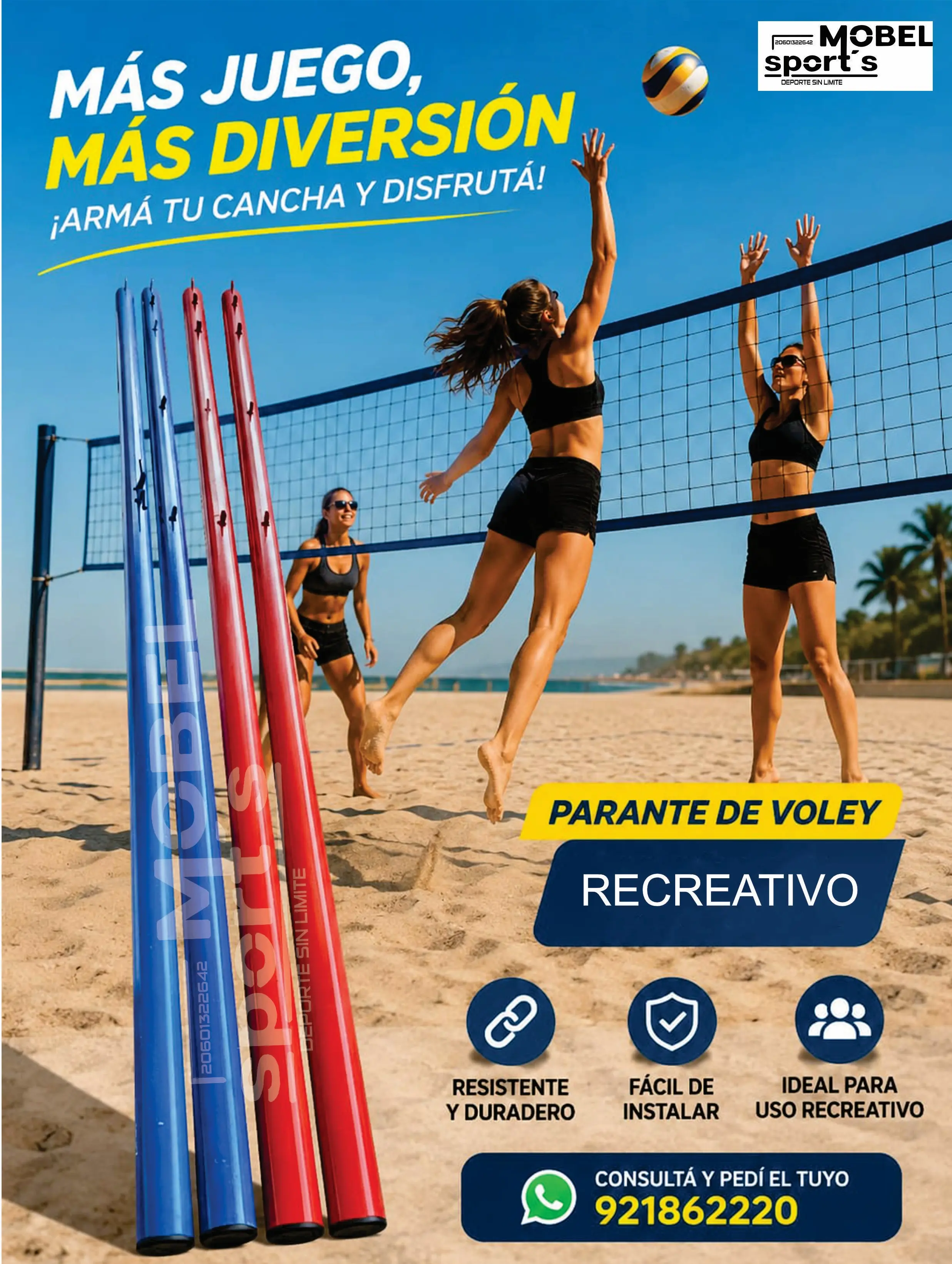 MINI ARCO DE FUTBOL MOBEL SPORTS
