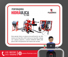 PERFORADORA HIDRAULICA FL-300 PARA ACTIVIDADES DE EXPLORACION