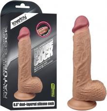 CONSOLADOR MODELO 11 DUAL LAYER LIQUID SILICONE COCK LOVETOY