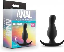 Anal Adventures Platinum Curve Plug Black