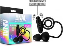 Anal Adventures - Platinum Silicone Vibrating Ring - SEXSHOP PLAZA NORTE.