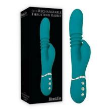 VIBRADOR - EVES RECHARGE THRUST RABBIT GREEN - SEXSHOP PLAZA NORTE.