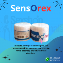 SENSOREX CREMA RETARDANTE PARA LA EYACULACION PRECOZ - SEXSHOP PLAZA NORTE