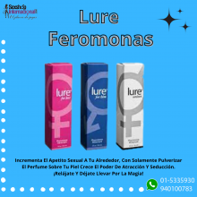 Perfume atrayente con feromonas lure - sexshop plaza norte.