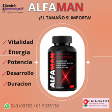 ALFAMAN - Alargamiento de Pene - SEXSHOP PLAZA NORTE.