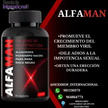 SUPLEMENTO ALFAMAN-POTENCIADOR SEXUAL-100 NATURAL -SEXSHOP LIMA 981196979 