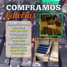 MEJOR OFERTA POR BATERÍAS USADAS