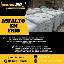 VENTA DE ASFALTO EN FRIO 